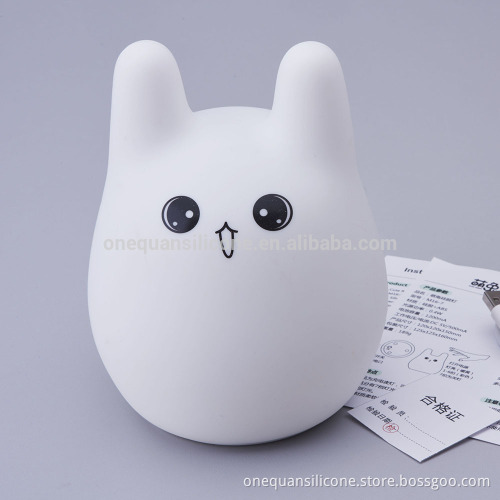 Children favor gift night light led rabbit shape animal toys led light sensor touch light up creative gift room decoration
